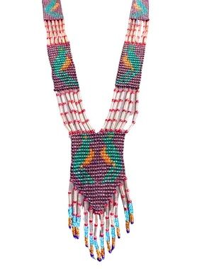 American Indian Glass Beaded Necklace